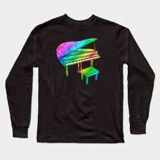 Rainbow Piano Long Sleeve T-Shirt